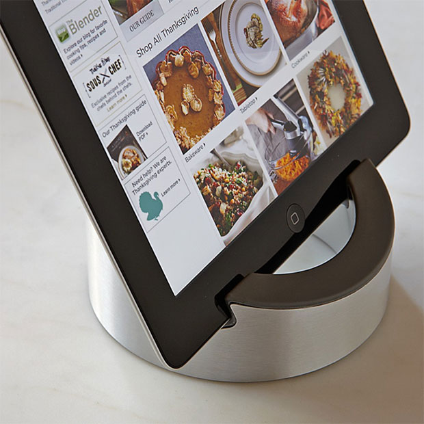Image caption: Smart tablet stand from Williams-Sonoma